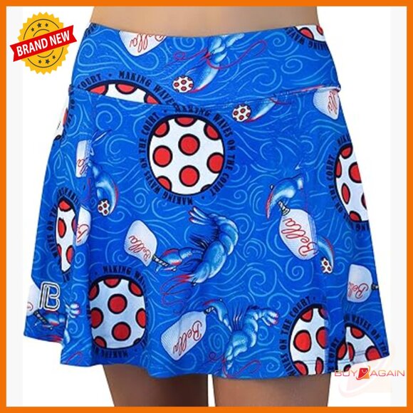 Lightweight Athletic Skort with Built-in Shorts & Pockets for Pickleball